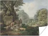 MuchoWow® Poster Landschaft mit Hirten an einer Produktbild-Vorschau 1