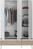 Dresser Hardy 135cm avec 3 Tren - petit-lait/chêne Voir les images du produit 8