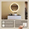 ARTFORMA LED Badspiegel rund 80 cm rahmenlos mit Touch und Produktbild-Vorschau 5