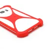 A close-up, angled shot of a red and clear phone case on a white background. Produktbild-Vorschau