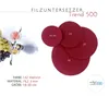 Untersetzer FILZ, 3 mm dick, rund, D 20 cm, weinrot Produktbild-Vorschau 2