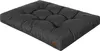 A dark gray tufted dog mattress is shown from a slightly elevated side angle against a white background. Voir les images du produit