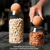 Belle Vous sklenené nádoby s korkovým viečkom, balenie 3 ks Náhľad obrázku produktu 4