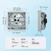 SucceBuy wentylator wyciągowy z żaluzją, 406 mm, wysoka Podgląd zdjęcia produktu 7