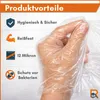 Gants jetables RyanPack en PEHD 12 µ, transparents, taille Voir les images du produit 4