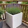 Elegant Einrichten | Pflanzkübel | Fiberglas | quadratisch Produktbild-Vorschau 2