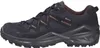 A side view of a dark blue hiking shoe with brown accents. Anteprima dell’immagine prodotto