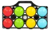 Idena - Gioco delle bocce con 8 bocce colorate, boccia Anteprima dell’immagine prodotto 4