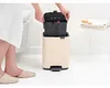 Brabantia Bo, 7 L, Obdĺžnikový, Oceľ, Béžová, Plast, Pedál Náhľad obrázku produktu 18