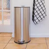 Harbor Housewares Runder Küchen-Treteimer aus Edelstahl – Produktbild-Vorschau 5