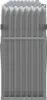 A front view of a grey metal firewood storage rack. Náhled obrázku produktu