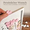 Gästebuch im Holzrahmen & 42 beschreibbaren Holzherzen Produktbild-Vorschau 5