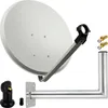 PremiumX SAT Anlage 60cm Satellitenantenne Hellgrau Single Produktbild-Vorschau 1