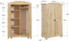 Inter Link Kleiderschrank GENF Natur Massivholz Produktbild-Vorschau 8