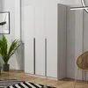 Kleiderschrank Pablo 135 cm, Weiß mit Einlegeplatten, Produktbild-Vorschau 3