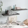 vidaXL Schweberegale 2 Stk. Hochglanz-Grau 60x23,5x3,8 cm Produktbild-Vorschau 18
