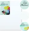 A collage of images showing a Phoenix Artist Canvas, including close-ups of the packaging and the canvas texture. Produktbild-Vorschau