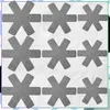 Manique et dessous de plat, gris, lot de 9 Voir les images du produit 4