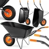 Taczka ogrodowa budowlana spawana HIGHER misa PVC 150L Podgląd zdjęcia produktu 1