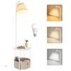 VASAGLE Beistelltisch mit Lampe, 3-in-1, Stehlampe mit Produktbild-Vorschau 1