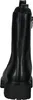 A black Chelsea boot is shown from the back on a white background. Produktbild-Vorschau