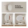 Espejo de baño EMKE, 50x70 cm, con 3 colores de luz, espejo Vista previa de la imagen del producto 6
