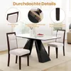 Set di 2 sedie da pranzo COSTWAY, sedie da cucina in legno, Anteprima dell’immagine prodotto 7