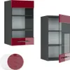 Küchenglasschrank Vicco Fame-Line Bordeaux Hochglanz 40 cm, Produktbild-Vorschau 5
