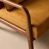 sweeek - Skandinavischer Cord-Sessel aus Hevea-Holz, hell Produktbild-Vorschau 5