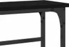 Möbel Konsolentisch mit Regal Schwarze Eiche 75 x 19,5 x 75 Produktbild-Vorschau 7