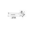 Modern Applique Camerino Metall Weiß 2 Lichter E14 Produktbild-Vorschau 2