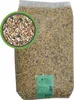 A large bag of birdseed with a close-up inset of the seed mixture. Produktbild-Vorschau