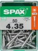 50er-Pack SPAX-Stahlschrauben mit flachem Senkkopf, Produktbild-Vorschau 3