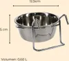 2er Set Edelstahlnapf zum Einhängen 0,60 L mit Produktbild-Vorschau 2