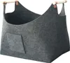 Filztasche groß Filzkorb grau Filztasche Shopper 45x35x27 Produktbild-Vorschau 1