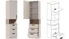 Marmex Möbel - Grant 38 Set - Eckschrank Regal Kommode Produktbild-Vorschau 3