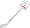 A white cordless vacuum cleaner is shown against a white background. Produktbild-Vorschau