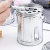 Ashtray Garbage With cap Galvanized metal 14.5cm Produktbild-Vorschau 4