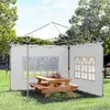 Wasserdichte Pavillon-Seitenwände mit Fenstern, 3x3/3x4 m, Produktbild-Vorschau 9