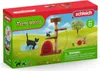 A box of Schleich Farm World cat figures and accessories, showing a scene with cats, a scratching post, and a small house. Anteprima dell’immagine prodotto