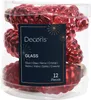 Christbaumschmuck Zapfen 6cm Glas 12 Stück - Weihnachtsrot Produktbild-Vorschau 2