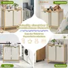 XMTECH wasmand, 2 compartimenten, 36 liter, wasmand met Productafbeelding-voorbeeld 9