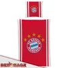 A duvet cover and pillowcase set with the FC Bayern München logo. Produktbild-Vorschau