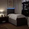 Hochwertig Boxspringbett mit Matratze Taupe 100x200 cm Produktbild-Vorschau 5