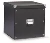 Zeller Aufbewahrungsbox, Pappe, schwarz 33,5x33x32 Produktbild-Vorschau 1