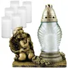 Bougie funéraire "Ange" 25cm antique multipack or Voir les images du produit 1