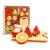 Tooky Toy Obstkiste aus Holz mit Schnittobst, 21-teilig Produktbild-Vorschau 3