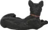 Liegende Katze mit Halbmond & Mond Halsband 29cm Produktbild-Vorschau 5