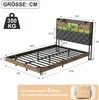 UnboxG Polsterbett Schwebebett 140×200 cm mit Produktbild-Vorschau 9