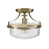 Lampa sufitowa Penn Station szczotkowany mosiądz 1xE27x60W Podgląd zdjęcia produktu 1